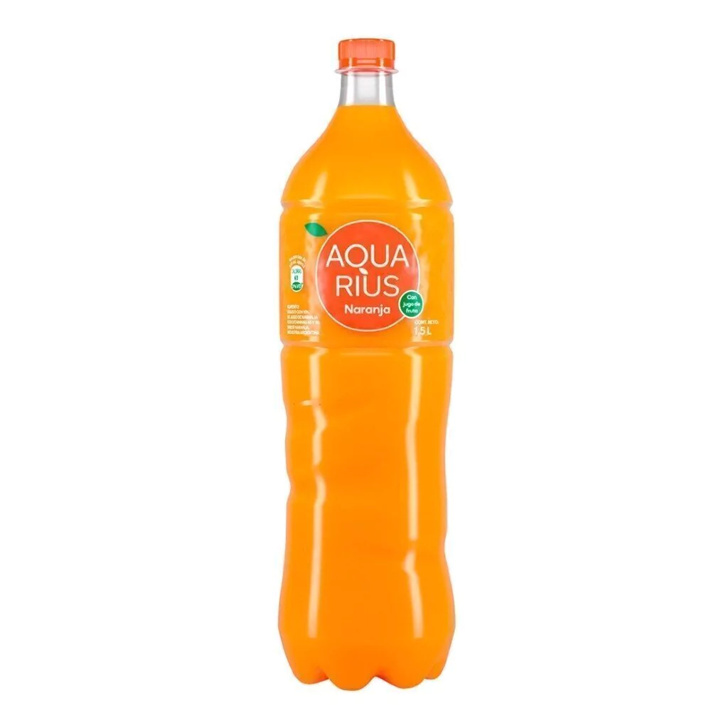 Agua Aquarius Naranja por 1,5 litros