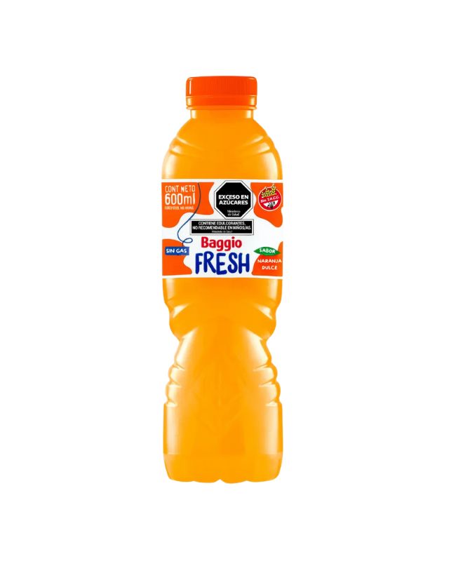 Agua Saborizada Baggio Liv Fresh Naranja 600 mililitros