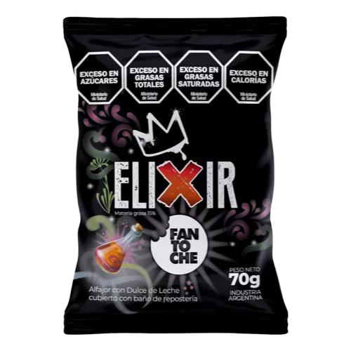 Alfajor Fantoche Elixir 70 gramos