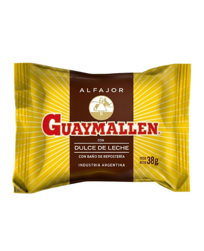 Alfajor Guaymallen Simple Negro / Dulce de leche por 38 gramos