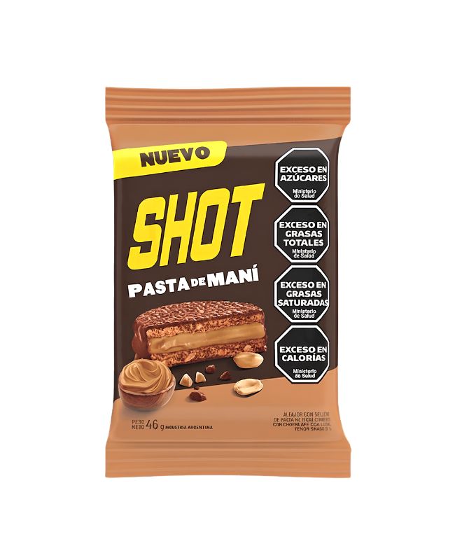 Alfajor Shot con Pasta de Maní por 44 gramos