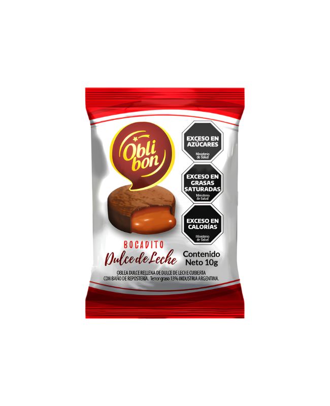 Bocaditos Oblibon de Dulce de Leche Negros por 36 unidades