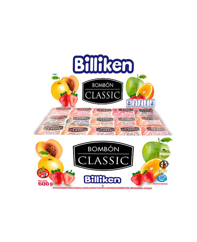 Bombones de Fruta Billiken Classic por 60 unidades