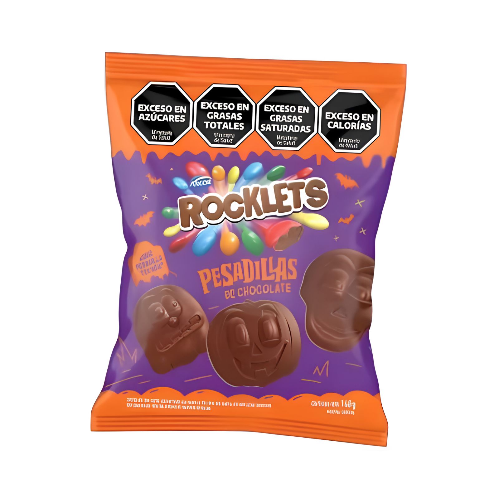 Bombones Rocklets Pesadilla Halloween en Bolsa por 140 gramos