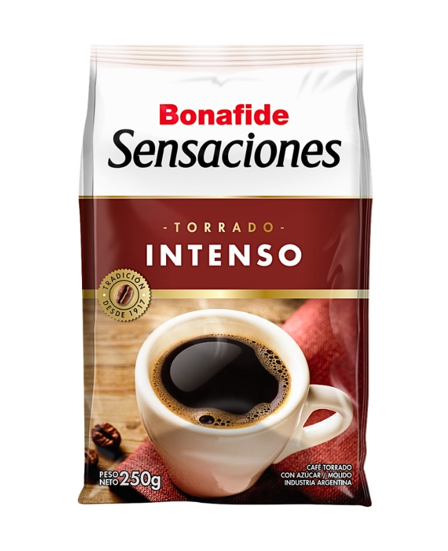 Café Bonafide Sensaciones Torrado Intenso por 250 gramos