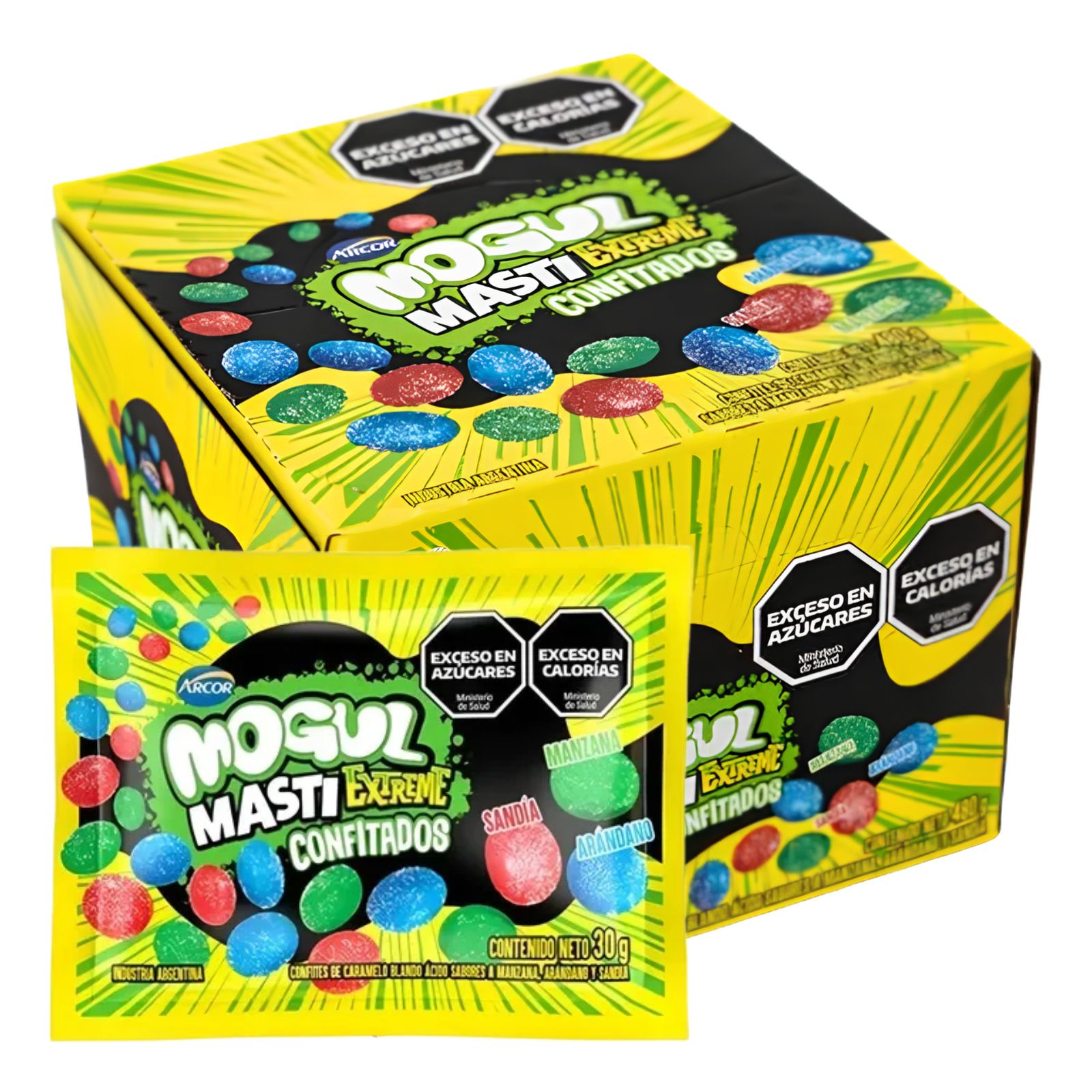 Caramelos Mogul Extreme Confites Hechizo Halloween por 16 unidades de 30 gramos