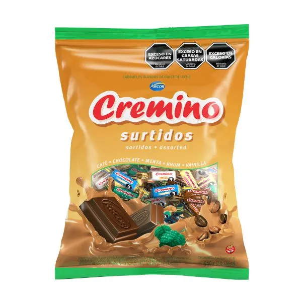Caramelos Arcor Cremino Surtidos por 940 gramos