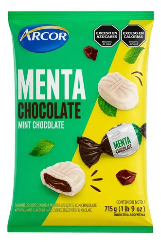 Caramelos Arcor Menta con Chocolate por 715 gramos