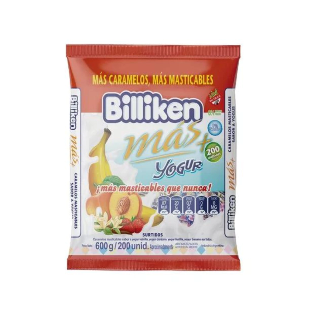 Caramelos Billiken Yogur por 600 gramos
