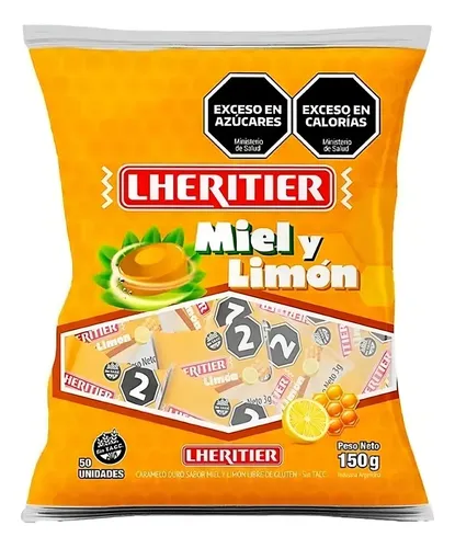 Caramelos Duros Lheritier Miel y Limón por 150 gramos