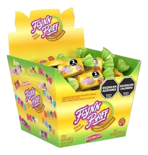 Caramelos Flynn Paff Banana por 70 unidades
