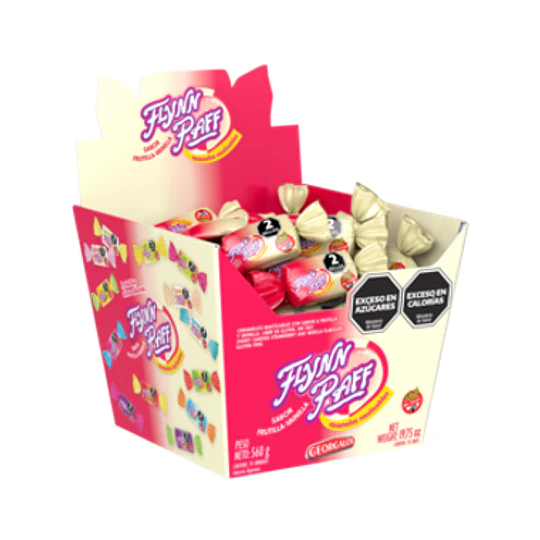 Caramelos Flynn Paff Frutilla y Vainilla por 70 unidades