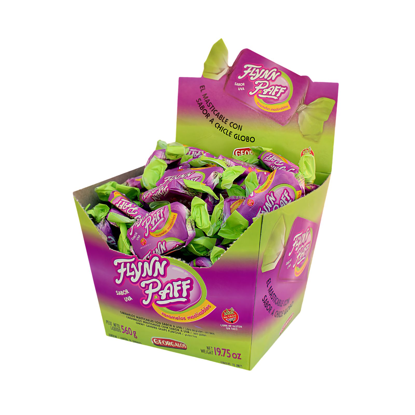 Caramelos Flynn Paff Uva por 70 unidades