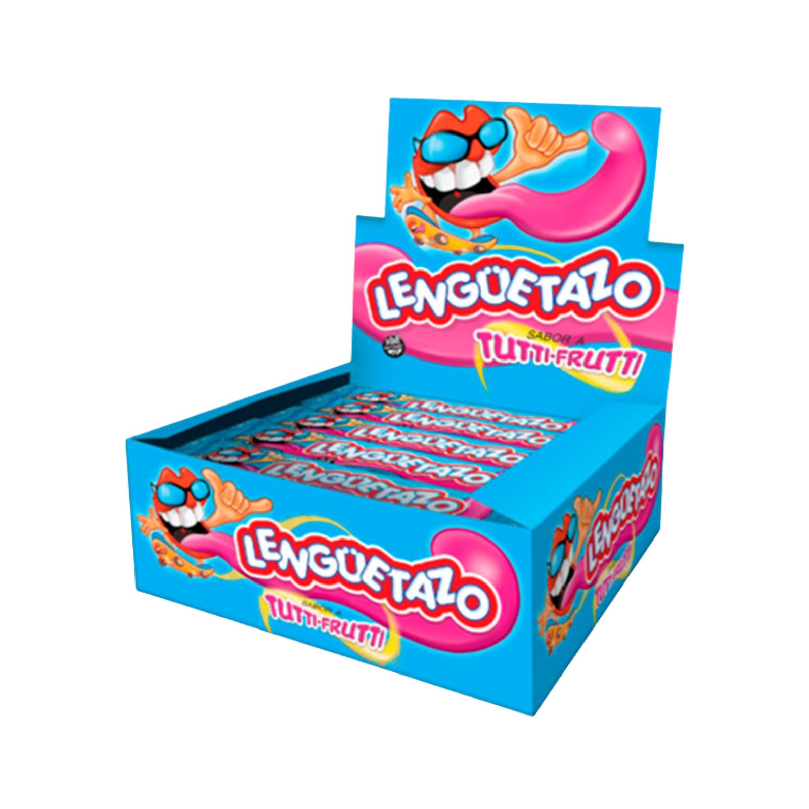 Caramelos Lenguetazo Tutti Frutti por 32 unidades de 13 gramos