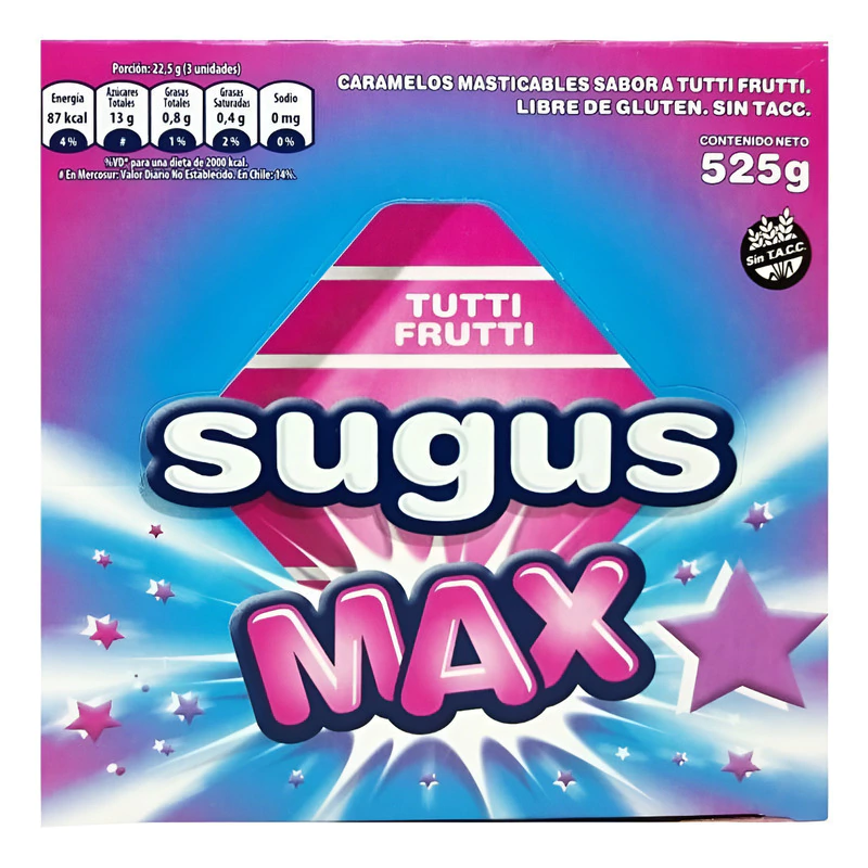 Caramelos Sugus Max Tutti por 70 unidades