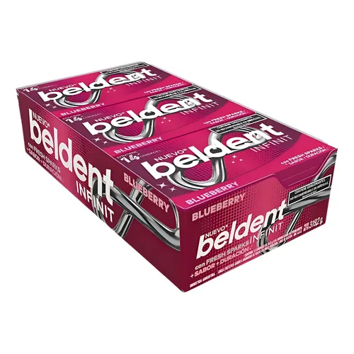 Chicles Beldent Blueberry por 15 unidades de 13,3 gramos