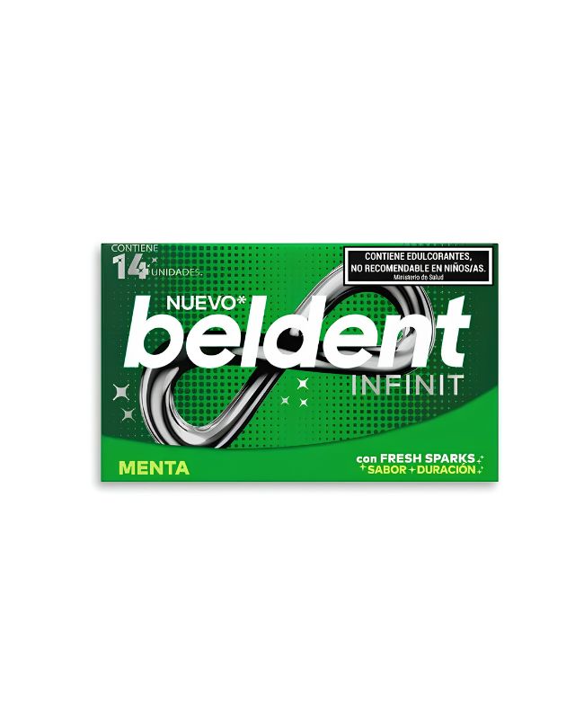 Chicles Beldent Infinit 14 Menta por 26,6 gramos