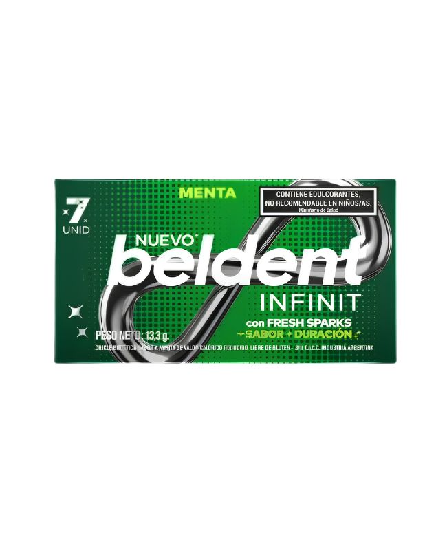 Chicles Beldent Infinit 7 Menta por 13,3 gramos