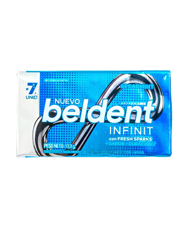 Chicles Beldent Infinit 7 Spearmint por 13,3 gramos