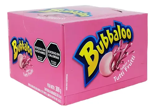 Chicles Bubbaloo Tutti Frutti por 60 unidades de 5 gramos