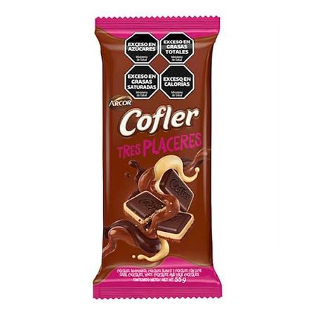 Chocolate Cofler 3 Placeres por 55 gramos