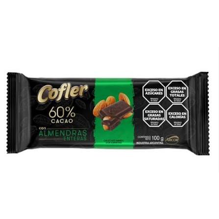 Chocolate Cofler 60% Cacao con Almendras por 100 gramos