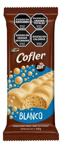Chocolate Cofler Air Blanco por 100 gramos