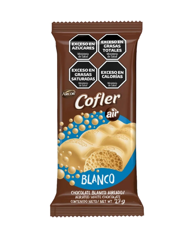 Chocolate Cofler Aireado Blanco por 27 gramos