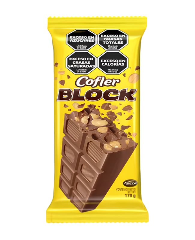 Chocolate Cofler Block con Maní por 170 gramos