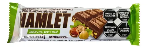 Chocolate Hamlet Avellanas por 45 gramos