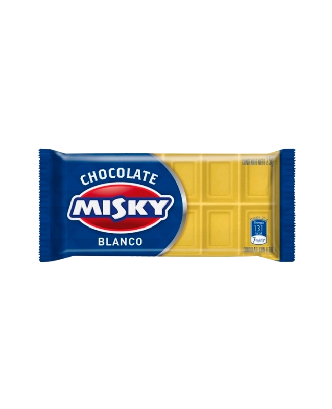 Chocolate Misky Blanco por 25 gramos