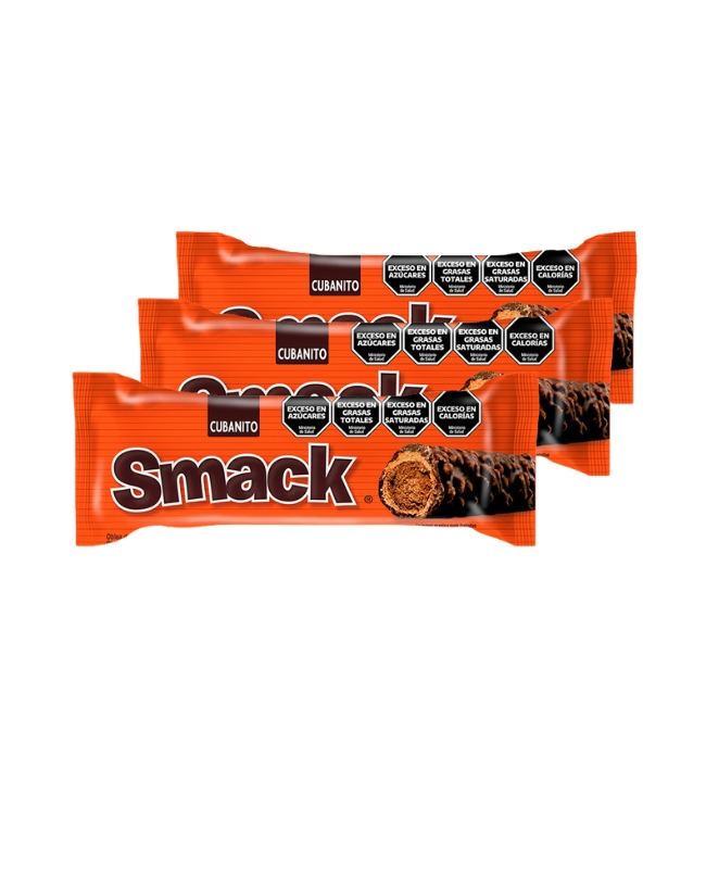 Cubanitos Rellenos Smack por 48 unidades de 25 gramos