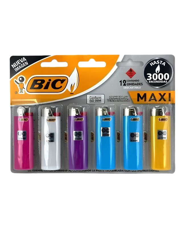 Encendedores Bic Maxi CTL por 6 unidades