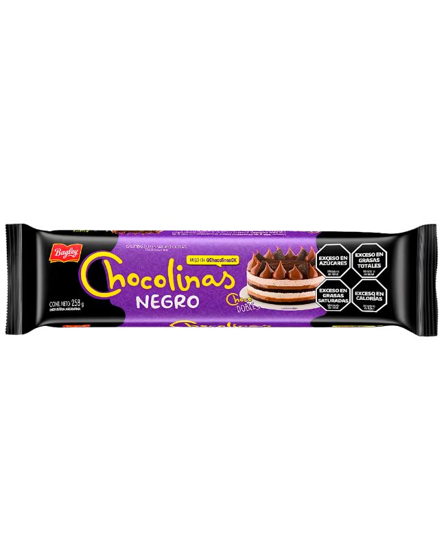 Galletas Chocolinas Negras por 258 gramos