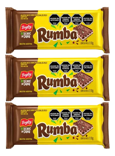 Galletas Rumba por 3 unidades de 110 gramos