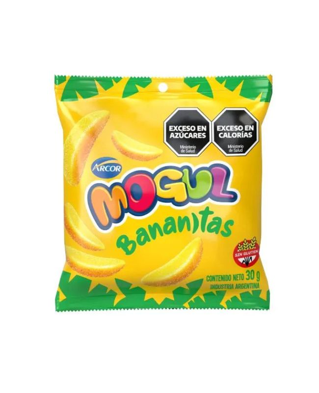 Gomitas Mogul Bananitas por 12 unidades de 30 gramos