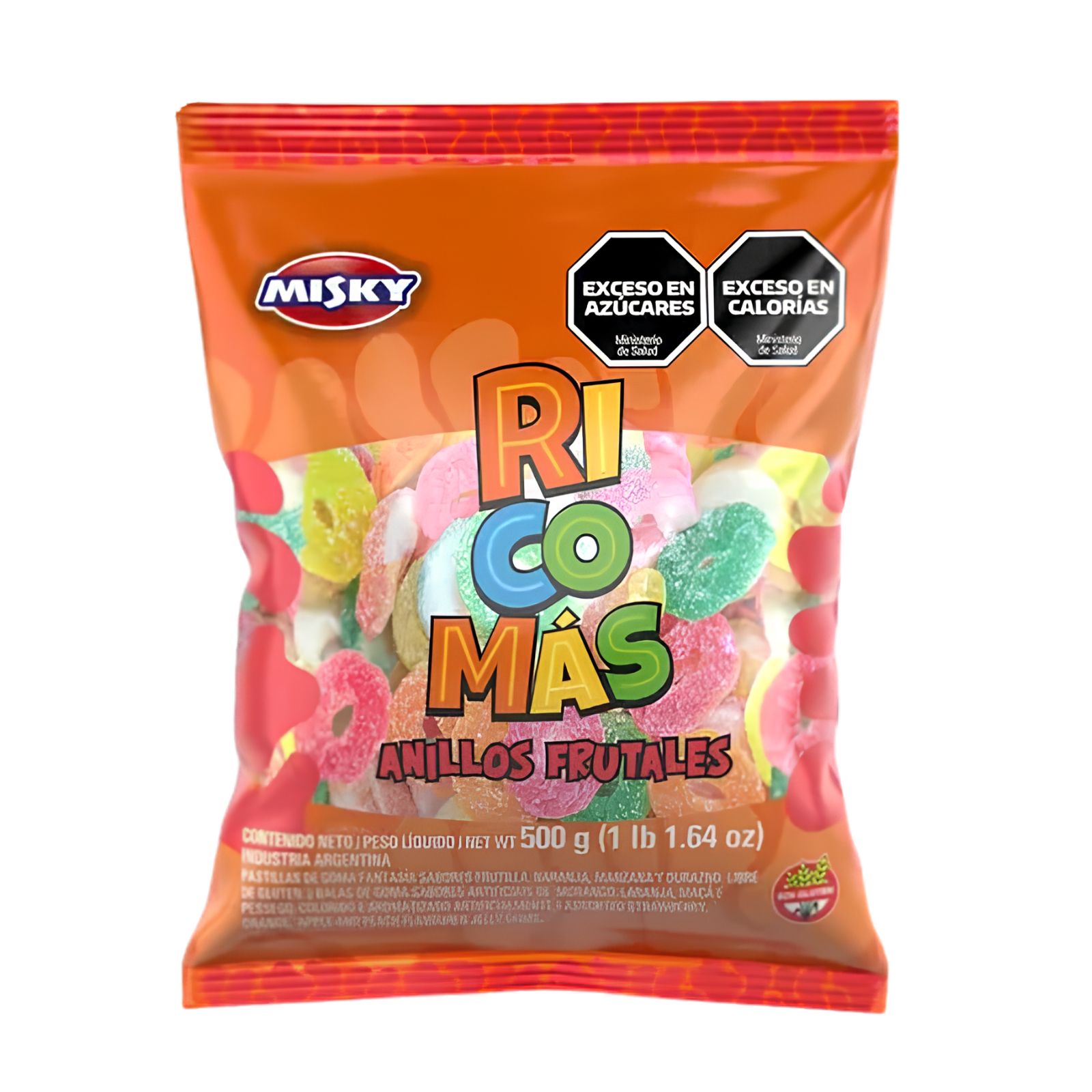 Gomitas Ricomas Anillos Frutales por 500 gramos
