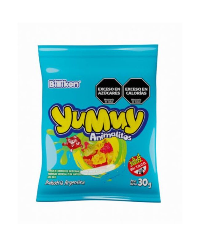 Gomas Yummy Animalitos por 12 unidades de 30 gramos