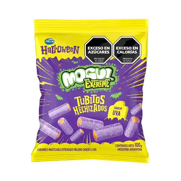 Gomitas Mogul Extreme Mini Hechizados Halloween en Tubo por 100 gramos