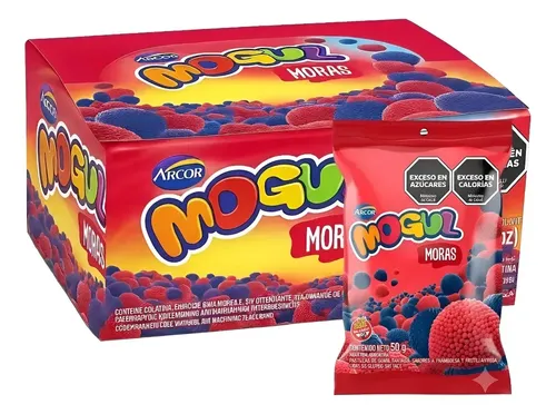 Gomitas Mogul Moras por 10 unidades de 50 gramos