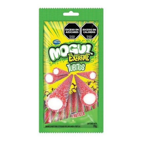 Gomitas Mogul Tubito Extreme Frutilla por 70 gramos