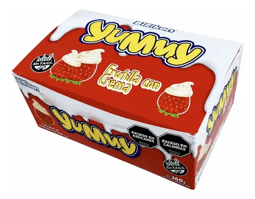 Gomitas Yummy Frutilla Cremosa por 12 unidades de 30 gramos