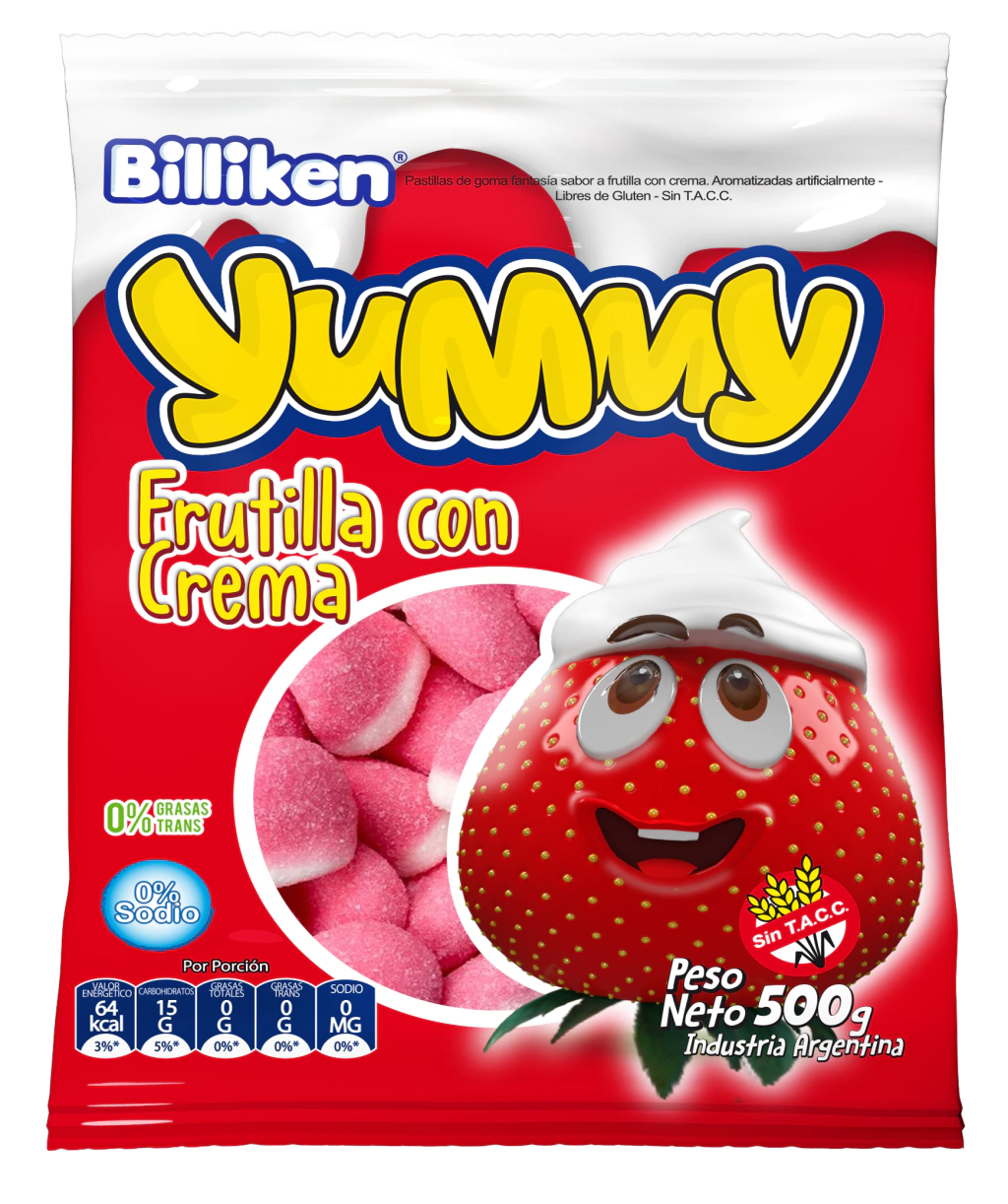 Gomitas Yummy Frutilla por 500 gramos