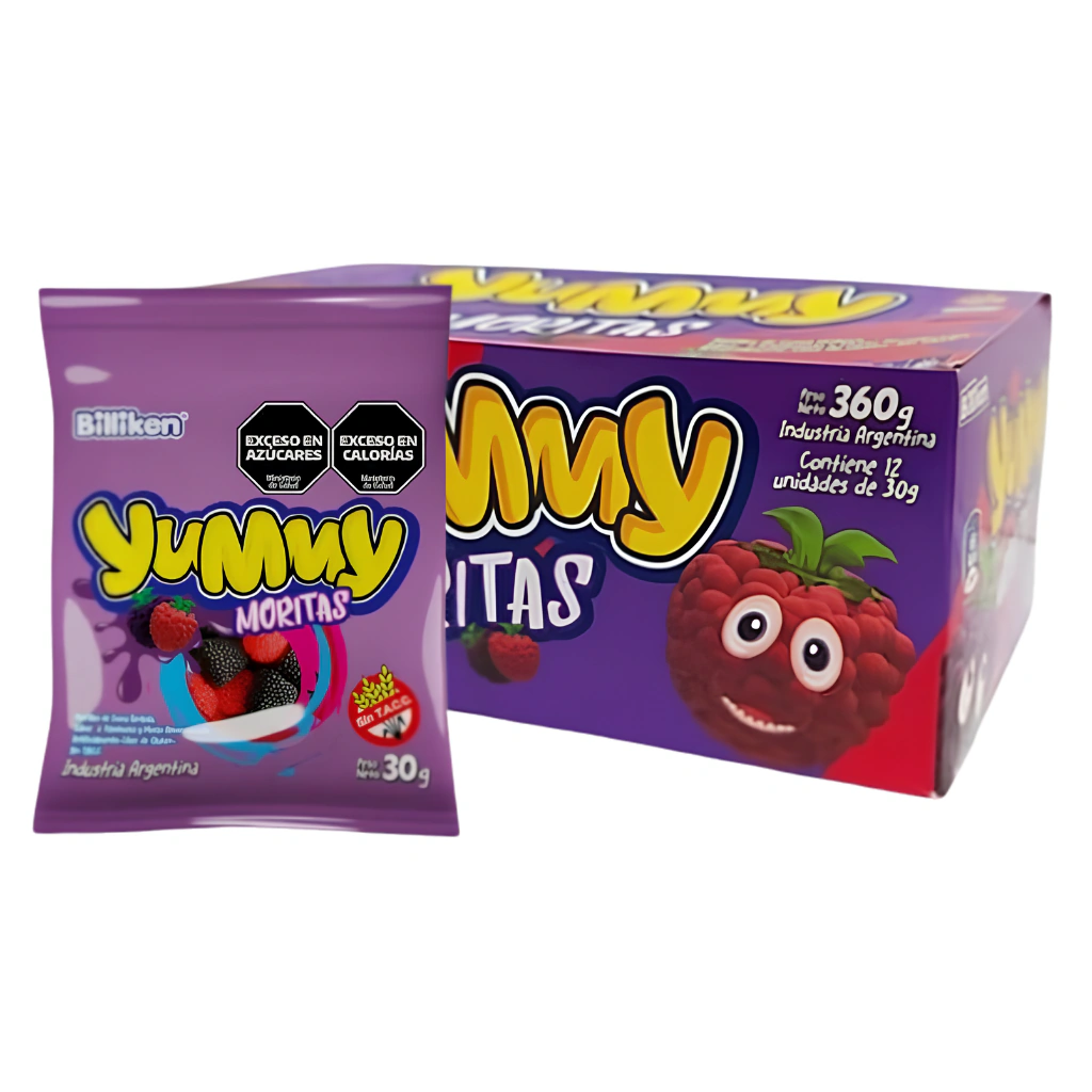 Gomitas Yummy Moritas por 12 unidades de 30 gramos