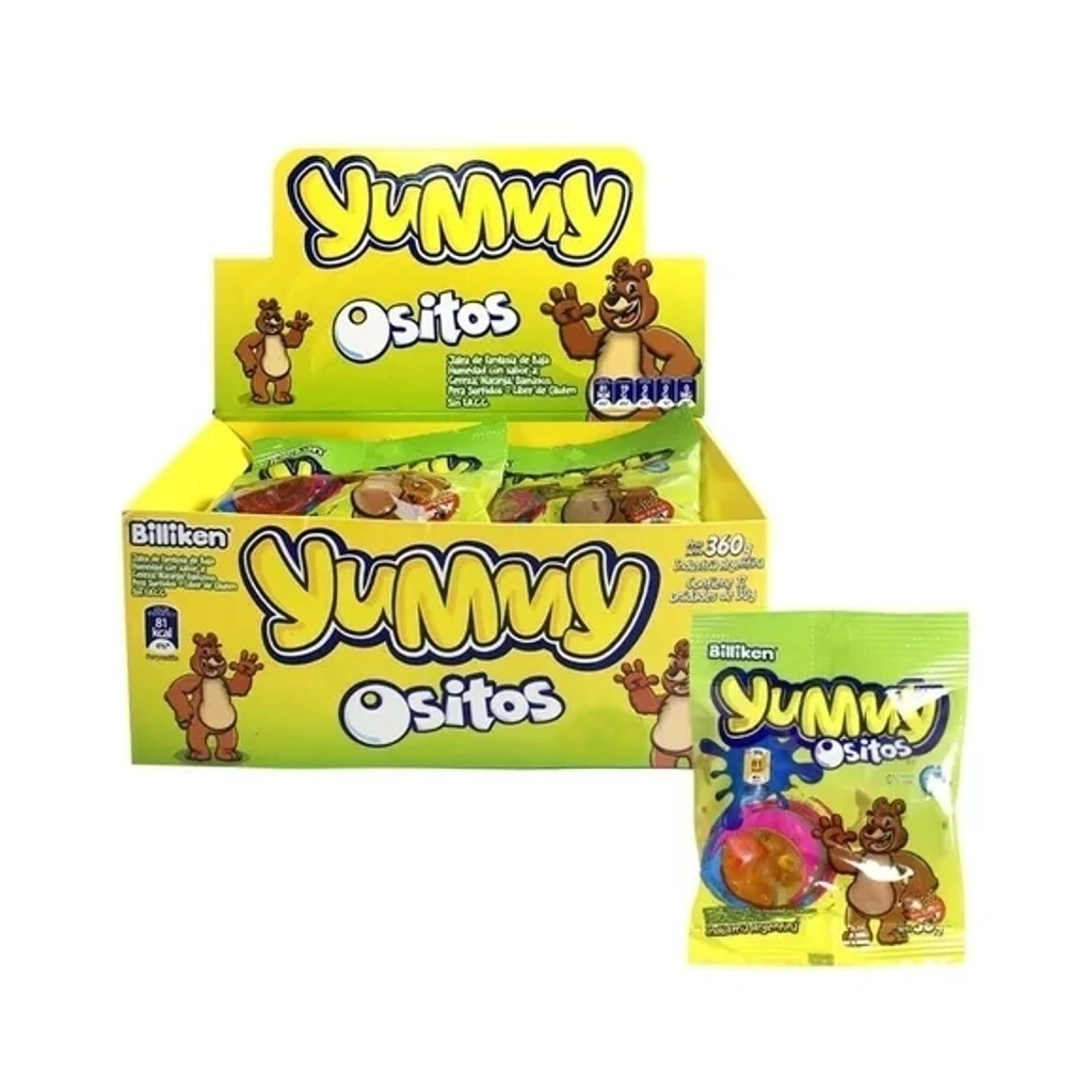 Gomitas Yummy Ositos por 12 unidades de 30 gramos