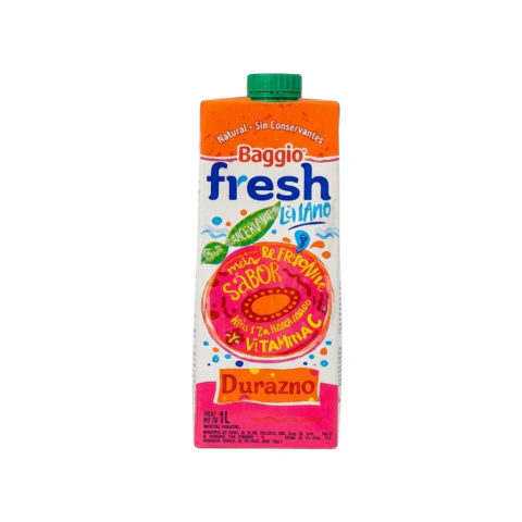 Jugo Baggio Fresh Durazno por 1 litro