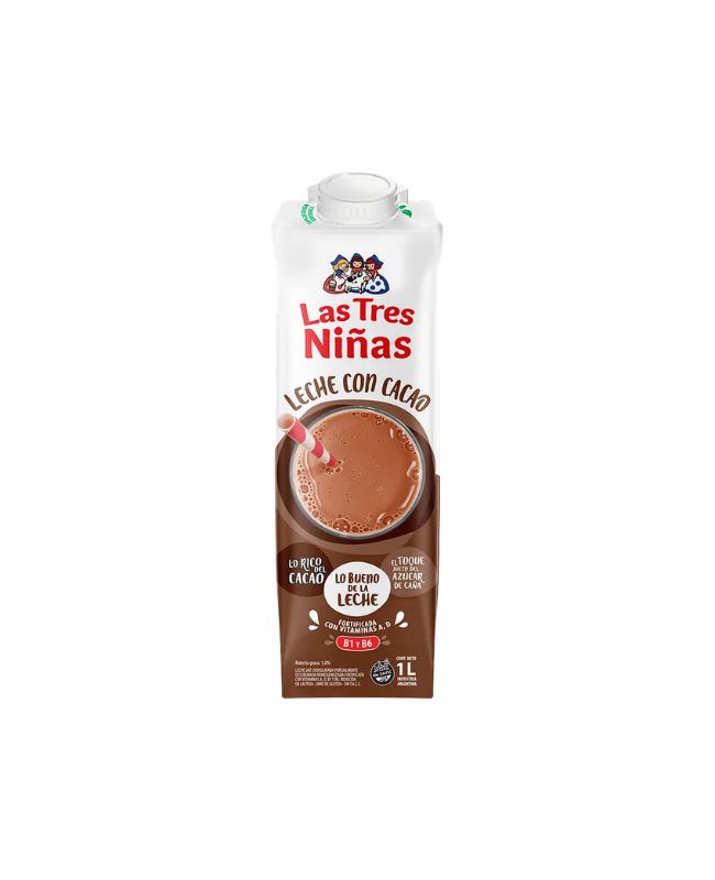 Leche Chocolatada Las 3 Niñas por 1 litro