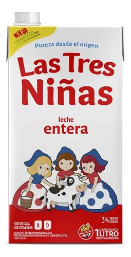 Leche Las 3 Niñas Entera por 1 litro