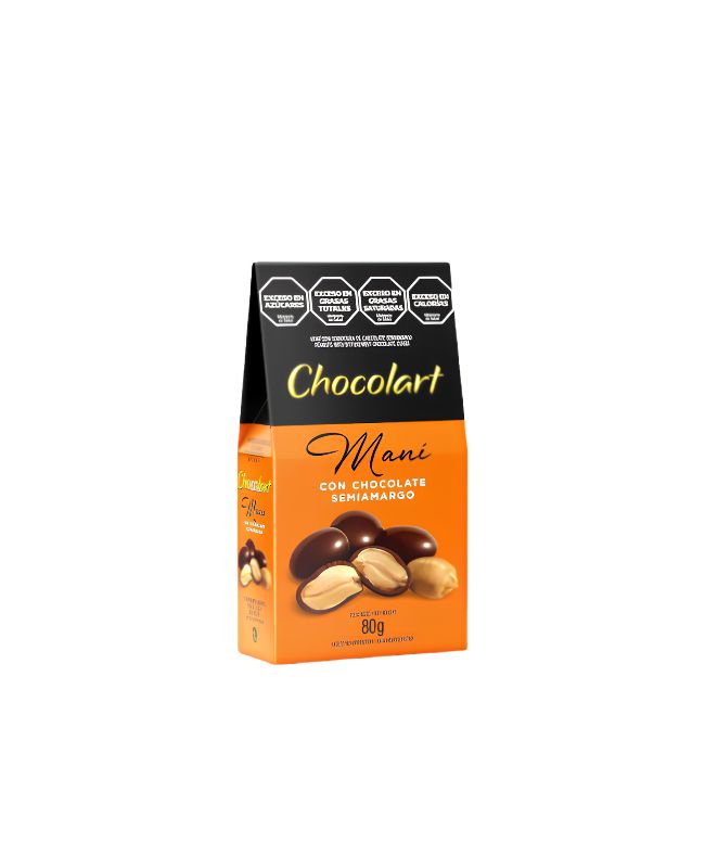 Maní Chocolart con Chocolate Semiamargo por 80 gramos