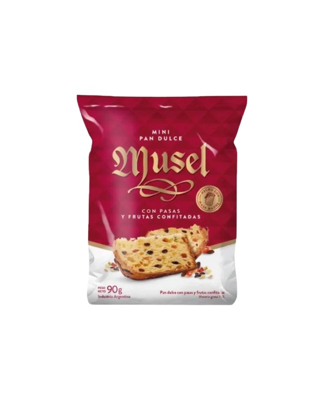 Mini Pan Dulce Musel con Frutas por 90 gramos